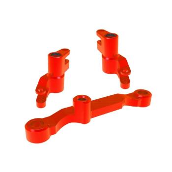 Steering bellcranks Mini Maxx 6061-T6 Alu red