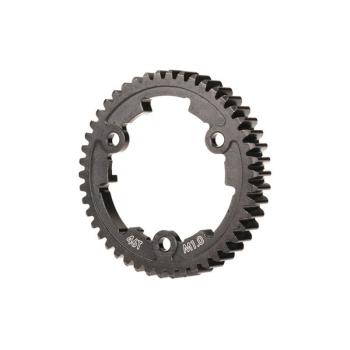 Spur gear, 46-tooth (machined, hardened steel) (wide face, 1.0 metric pitch)