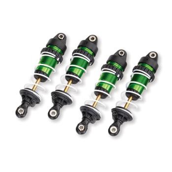 Aluminum GTR Shocks with springs, green (4)