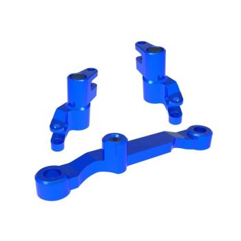 Steering bellcranks Mini Maxx 6061-T6 Alu blue