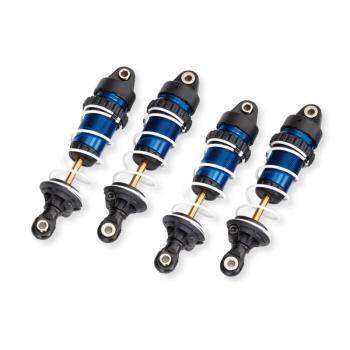 Aluminum GTR Shocks with springs, blue (4)