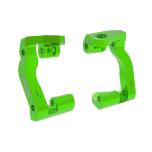 Caster blocks (c-hubs), left & right  6061-T6 Alu green