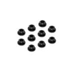 Xray Alu Nut M4 with Serrated Flange - Black (10)