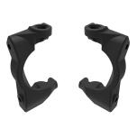 Caster blocks (c-hubs), left & right (black) Mini Maxx