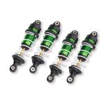 Aluminum GTR Shocks with springs, green (4)