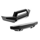 Bumper front/rear black chrome