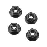 Arrma Serrated Flange Wheel Nut 4mm (4)