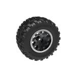 Tires & wheels, assembled (satin black wheels), Sledgehammer tires (rear) (2)