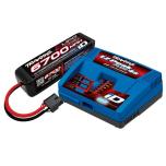 Traxxas aku ja laadija komplekt (EZ-Peak Plus 4S iD laadija & 6700mAh 4S LiPo aku) (Maxx truckile)