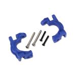 Caster blocks (c-hubs), extreme heavy duty, blue (left & right)/ 3x32mm hinge pins (2)/ 3x20mm BCS (2) (for use with #9080 upgrade kit)