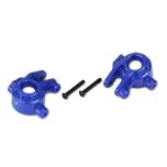 Steering blocks, extreme heavy duty, blue (left & right)/ 3x20mm BCS (2) (for use with #9080 upgrade kit)